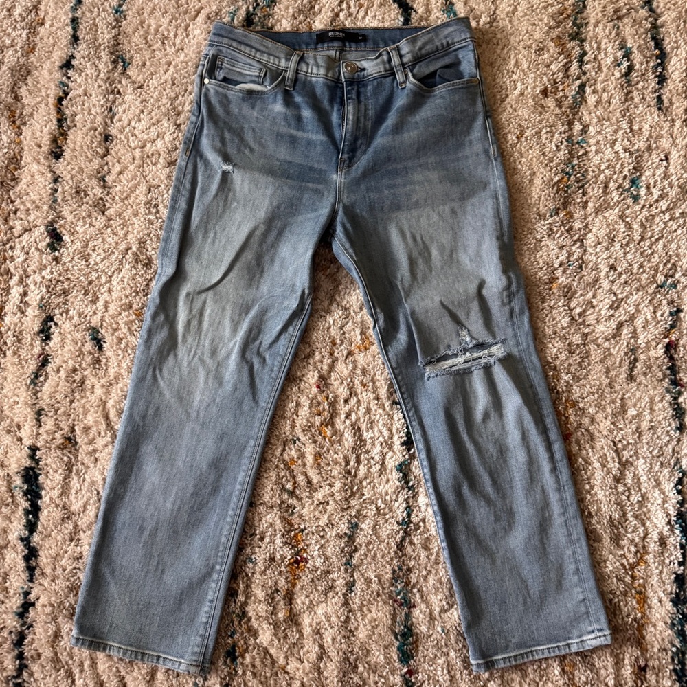 Hudson Nico Jeans Womens Size 31 Blue Light Wash Straight Leg